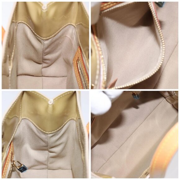 LOUIS VUITTON Monogram Vernis Reade PM Hand Bag Beige M91334 LV Auth 120540 - Picture 15 of 16
